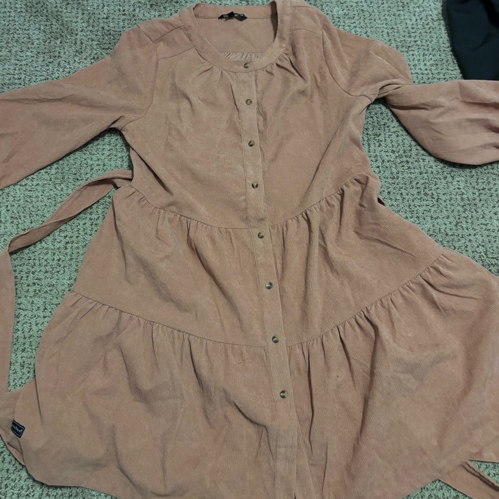 Simply southern dress size large muted terracotta color